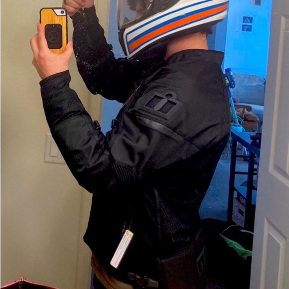 Icon Contra 2 Jacket Men’s Riding Bike Black Mesh Motorcycle Jacket Size M NWT - Picture 4 of 9